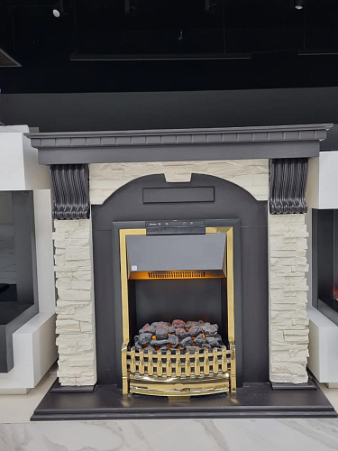 Dimplex Luxemburg очаг Atherton сланец/темный дуб (каменный) (выставочный образец)_2