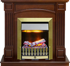 Dimplex Boston очаг Danville Antique Brass FB2 темный дуб